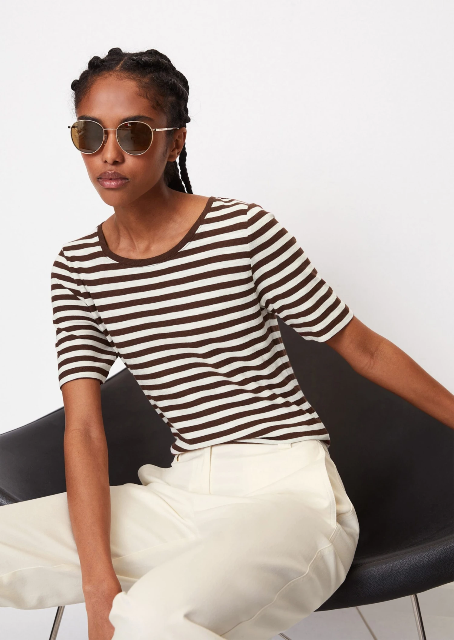 Marc O'Polo Striped T-shirt Regular Made Of Organic Cotton Jersey 3 Marc O'Polo Striped T-shirt Regular Made Of Organic Cotton Jersey