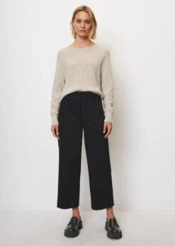Marc O'Polo Wide Trousers In Interlock Jersey Made Of A Stretchy Organic Cotton Blend -FashionLust Verkaufs-Shop 8e7efe1b5064103d3f4b6c6e4d643324 1