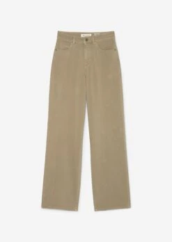 Marc O'Polo NELIS High Waist Wide Leg Trousers Made A Softly Brushed Organic Cotton Twill -FashionLust Verkaufs-Shop 8fda846cbec425f1389d4e3e9e381442