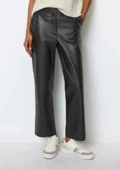 Marc O'Polo Leather Pants Regular Made Of Soft Lamb Nappa Leather -FashionLust Verkaufs-Shop 90af37a79af995ac5943f399cedf96ea