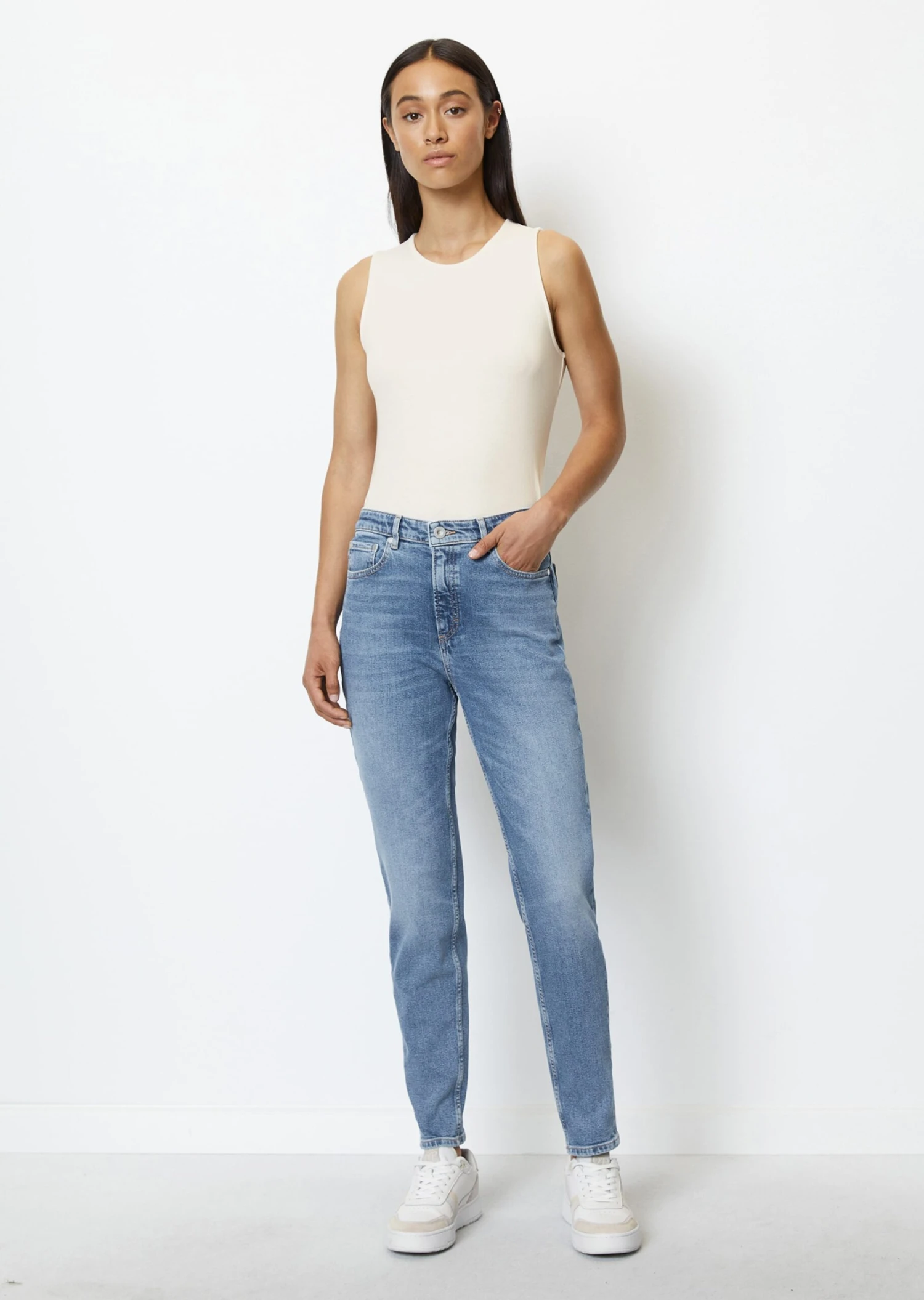 Marc O'Polo Jeans Model MALA High Waist Cropped From Organic Cotton Stretch 3 Marc O'Polo Jeans Model MALA High Waist Cropped From Organic Cotton Stretch