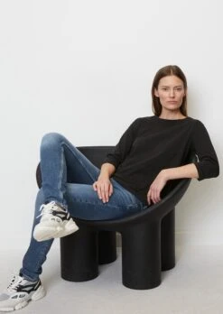 Marc O'Polo Long Sleeve Top, Regular Fit Made From Pure Organic Cotton