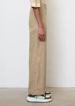 Marc O'Polo Wide-leg Trousers In A Stretchy Blend Of Organic Cotton And Hemp -FashionLust Verkaufs-Shop 92f6702b3ff046aa47269cb2720d747b