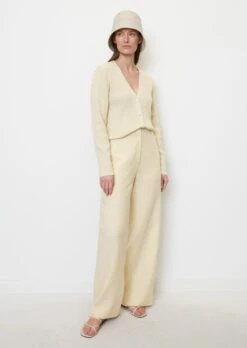 Marc O'Polo Straight Linen Trousers Made Of Summery, Lightweight Fabric