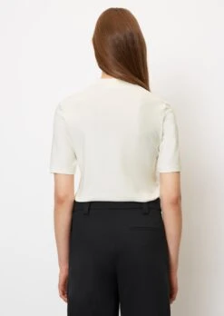 Marc O'Polo Stand-up Collar T-shirt In A Regular Fit Made Of Fine Rib Jersey -FashionLust Verkaufs-Shop 96ca26fdb96adbc56e0c9f1b0f2a2da2