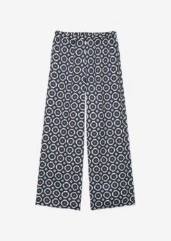 Marc O'Polo Printed Wide Leg Pants Made From Viscose Twill -FashionLust Verkaufs-Shop 97111cd6abaee5ebb96409800001a4b7