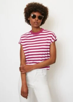 Marc O'Polo Striped T-shirt In A Regular Fit Made Of Organic Cotton