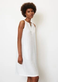 Marc O'Polo Light And Breezy Linen Dress In A Loose-fitting A-line Design