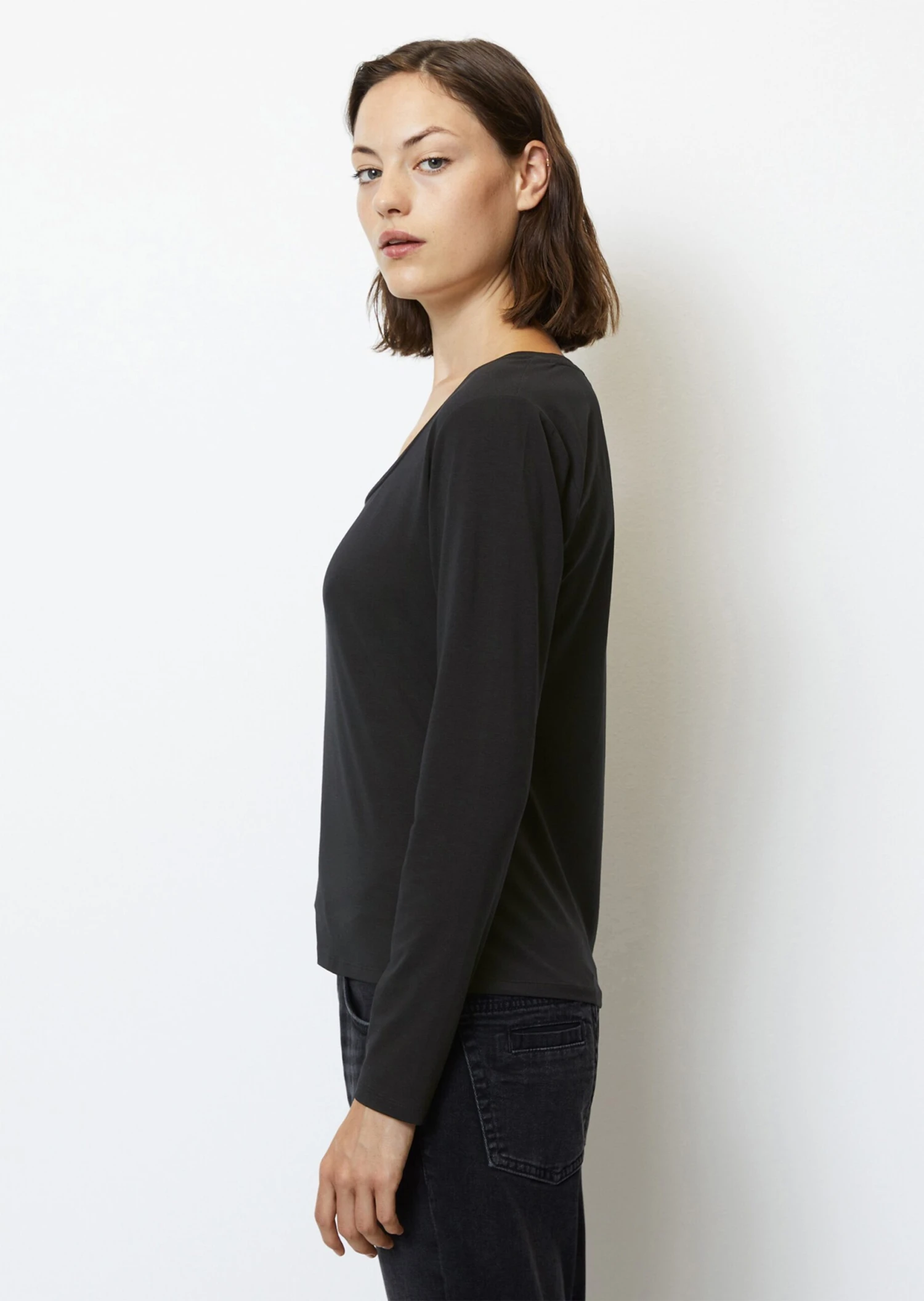 Marc O'Polo Longsleeve With Square Neckline Regular Made From OCS Blended TENCEL™ Lyocell 8 Marc O'Polo Longsleeve With Square Neckline Regular Made From OCS Blended TENCEL™ Lyocell – Bild 6