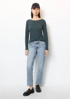 Marc O'Polo Long Sleeve Top With A Bateau Neckline In A Regular Fit In Organic Cotton Slub Jersey 14 Marc O'Polo Long Sleeve Top With A Bateau Neckline In A Regular Fit In Organic Cotton Slub Jersey -FashionLust Verkaufs-Shop 9d4f560e4938620f82e1764bafaa483f