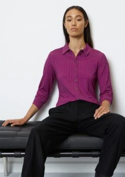 Marc O'Polo Jersey Blouse AOP Regular From LENZING™ ECOVERO™