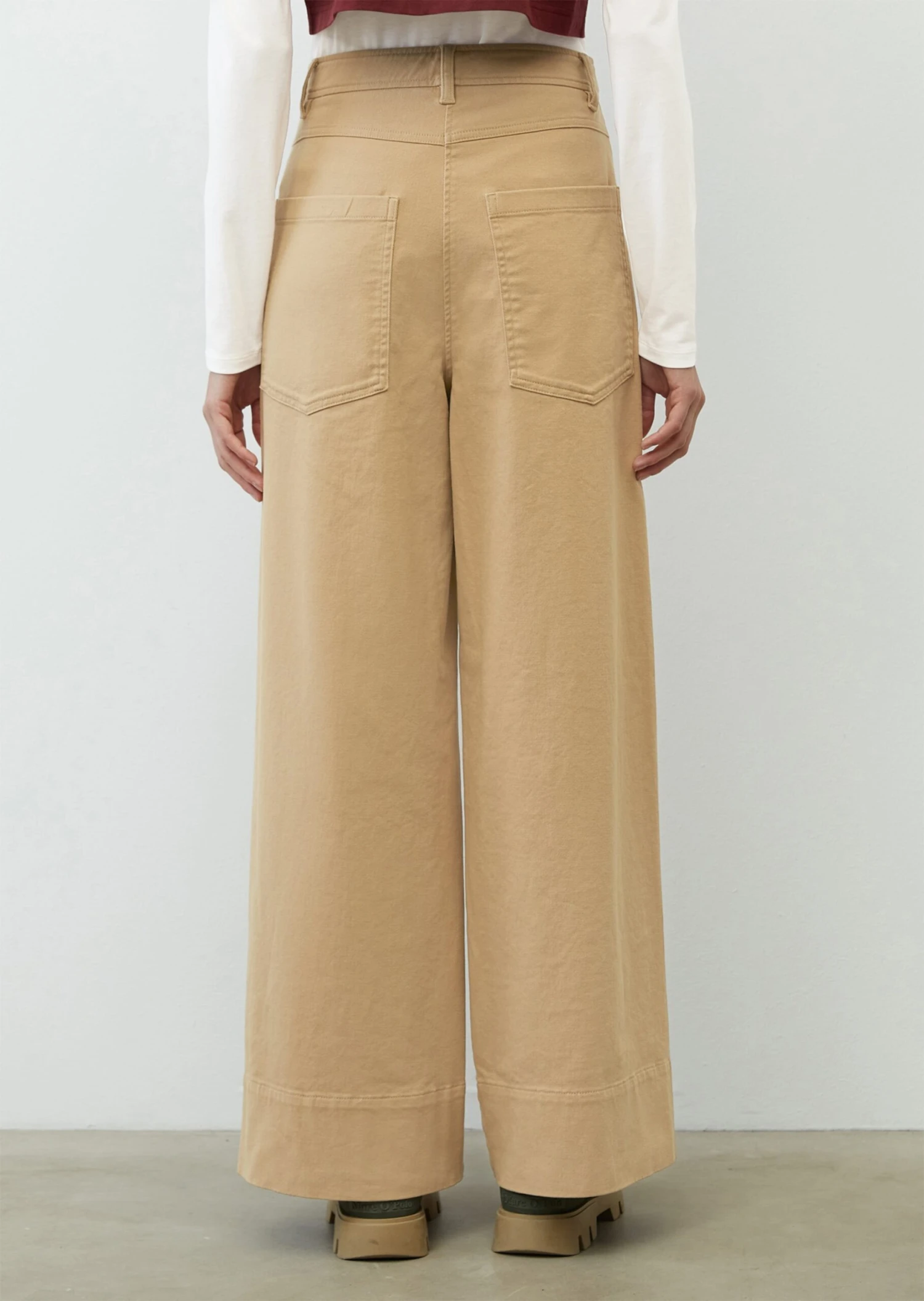 Marc O'Polo High-waisted Baggy Trousers Made Of Soft Twill Fabric 5 Marc O'Polo High-waisted Baggy Trousers Made Of Soft Twill Fabric – Bild 3