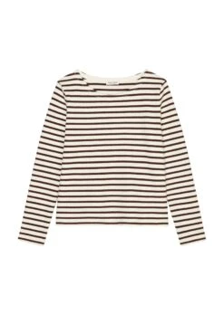 Marc O'Polo Striped Finely Textured Long Sleeve Top In A Regular Fit Made Of Organic Cotton Jersey -FashionLust Verkaufs-Shop a1a9bf228462a2283abf2975408a2fae
