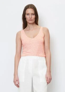 Marc O'Polo Striped Sleeveless Linen Top In A Shaped Fit Made Of High-quality Jersey 14 Marc O'Polo Striped Sleeveless Linen Top In A Shaped Fit Made Of High-quality Jersey -FashionLust Verkaufs-Shop a28f73ea37572a05513519c2ddbba2a0