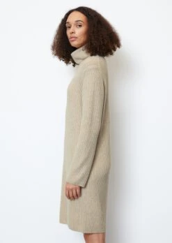 Marc O'Polo Ribbed Knit Dress With Turtleneck Made Of A New Wool And Cotton Blend -FashionLust Verkaufs-Shop a4afab415a4ffe726681d6084351bec3