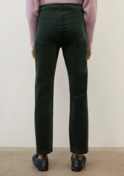 Marc O'Polo LINDE Trousers In A Straight, Cropped Cut With A High Waist Made Of Stretch Cotton Velvet -FashionLust Verkaufs-Shop a574ab5e6a8a9ff74f548719eb2c3e2a