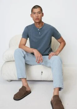 Marc O'Polo Henley T-shirt Shaped In Soft Slub Jersey Fabric -FashionLust Verkaufs-Shop a9c98050f5f0c90c7aae0e2141112ec7 1