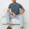 Marc O'Polo Henley T-shirt Shaped In Soft Slub Jersey Fabric -FashionLust Verkaufs-Shop a9c98050f5f0c90c7aae0e2141112ec7
