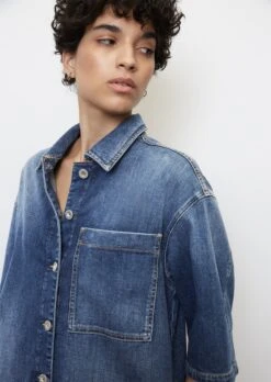 Marc O'Polo H-line Denim Dress Made Of Denim With A Cashmere Texture -FashionLust Verkaufs-Shop ac8653b633397a7a9295d413918793f5