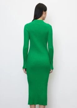 Marc O'Polo Rib Knit Dress With A Polo Collar Made Of An Organic Cotton And Linen Blend -FashionLust Verkaufs-Shop af560c5b8bc124f20b2824c5fce3dbe8