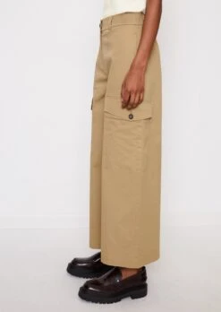 Marc O'Polo Cargo Culottes In A Relaxed Fit Made Of Organic Cotton Stretch Twill Satin -FashionLust Verkaufs-Shop b02cb1f0c2377999ded5c38a81f362cd