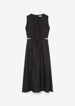 Marc O'Polo Calf-length Dress With Cut-out Details With High Slits At The Side Seams -FashionLust Verkaufs-Shop b17f313f08688b7a8fc10d524e203ca6