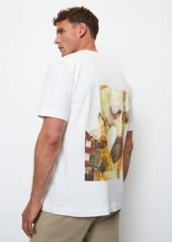 Marc O'Polo T-shirt With A Back Print In A Regular Fit Made Of Organic Cotton