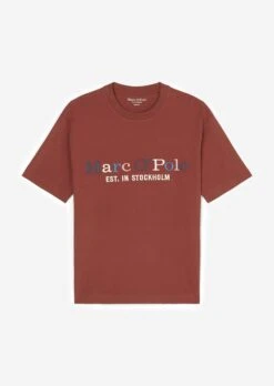 Marc O'Polo T-shirt Relaxed With Multi-coloured Logo Embroidery -FashionLust Verkaufs-Shop b332f0e59d13fdfe7263442e1f761ead