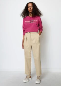 Marc O'Polo MO'P X CHEVIGNON High Waist Balloon Pants Loose Made From Stretchy Twill Fabric
