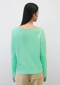 Marc O'Polo Interlock Jersey Long Sleeve Top Made Of Blended Organic Stretch Cotton -FashionLust Verkaufs-Shop b5717697b2536a1ee76c529a1f37272a