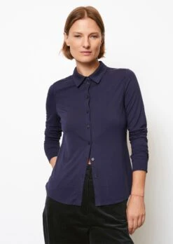 Marc O'Polo Jersey Blouse In A Regular Fit From LENZING™ ECOVERO™