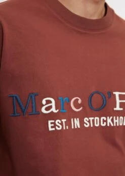 Marc O'Polo T-shirt Relaxed With Multi-coloured Logo Embroidery -FashionLust Verkaufs-Shop b6d2b55223b3b10b50d10f2b15b29983