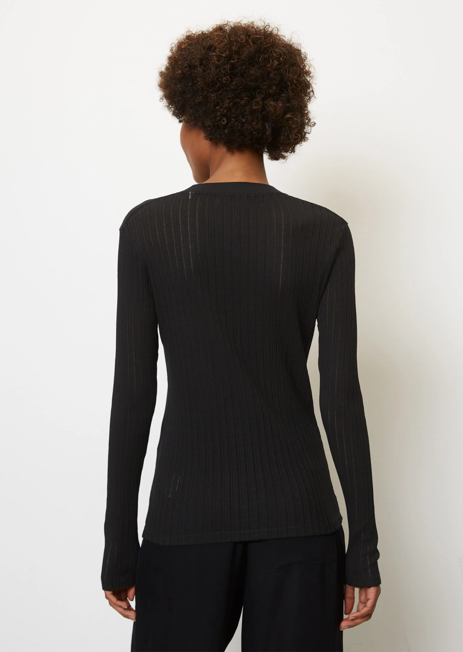 Marc O'Polo Pointelle Jersey V-neck Cardigan Made From Pure Organic Cotton 5 Marc O'Polo Pointelle Jersey V-neck Cardigan Made From Pure Organic Cotton – Bild 3