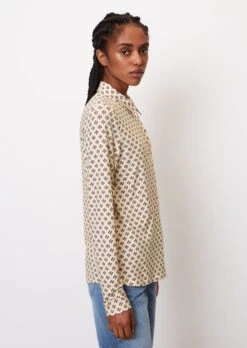 Marc O'Polo Jersey Blouse With An All-over Print In A Regular Fit From LENZING™ ECOVERO™ -FashionLust Verkaufs-Shop b8e240525b48c9112eb4e8d1e8c73fdb