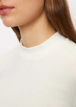 Marc O'Polo Stand-up Collar T-shirt In A Regular Fit Made Of Fine Rib Jersey -FashionLust Verkaufs-Shop b950fc4417ef958da42137981b458b63