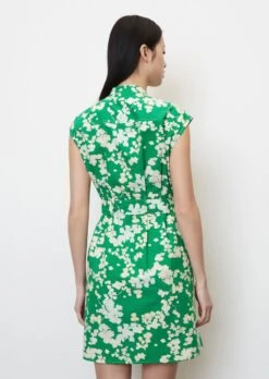 Marc O'Polo Sleeveless Summer Dress With A Belt In Paper Touch Organic Cotton -FashionLust Verkaufs-Shop bb2d5b5dd4466d03eeb002451a4b217b