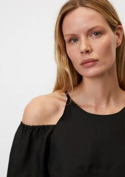 Marc O'Polo Dress With Cut-out Details Made Of Premium Ramie Fabric -FashionLust Verkaufs-Shop bb79712483ff4a91742e8ed03020bb7e