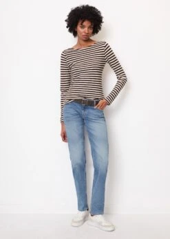 Marc O'Polo Striped Long Sleeve Top, Regular Fit In Organic Cotton Slub Jersey -FashionLust Verkaufs-Shop bc6ad550e24140293b2e7783dd4fcfd8