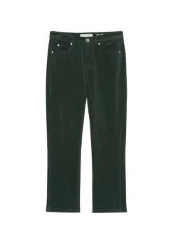 Marc O'Polo LINDE Trousers In A Straight, Cropped Cut With A High Waist Made Of Stretch Cotton Velvet -FashionLust Verkaufs-Shop bd69ee4c37da429354cdedeeeabe0535