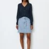 Marc O'Polo Denim Mini Skirt With Waist Belt In An Organic Cotton/lyocell Blend -FashionLust Verkaufs-Shop bee48bd04564fdfc2edd4556ea3b22e6