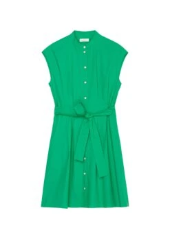 Marc O'Polo Sleeveless Shirt Dress Made Of Paper Touch Poplin -FashionLust Verkaufs-Shop bf4a68aea4e4a10a8489fd9cf170a267