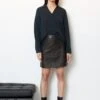 Marc O'Polo Leather Mini Skirt Regular Made From Soft Lamb Nappa 1 Marc O'Polo Leather Mini Skirt Regular Made From Soft Lamb Nappa -FashionLust Verkaufs-Shop bf9fa0c4de98671aef11488d56e452bd