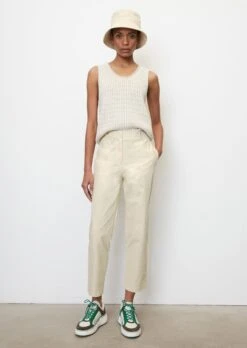 Marc O'Polo Cigarette Trousers In A Slim Fit In A Stretchy Blend Of Organic Cotton And Hemp