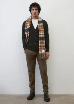 Marc O'Polo Pants Model OSBY Jogger Pleats Tapered Made From Organic Cotton Mix