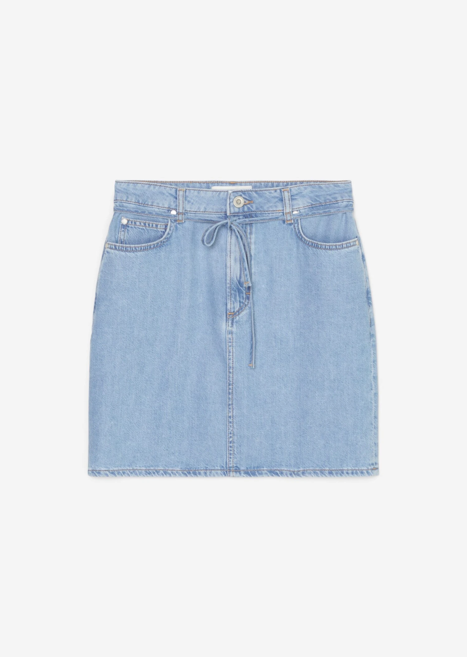 Marc O'Polo Denim Mini Skirt With Waist Belt In An Organic Cotton/lyocell Blend 9 Marc O'Polo Denim Mini Skirt With Waist Belt In An Organic Cotton/lyocell Blend – Bild 7