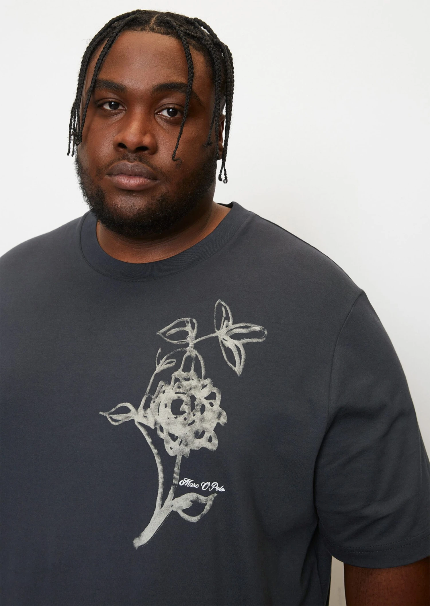 Marc O'Polo T-shirt Regular With Floral Chest Print 3 Marc O'Polo T-shirt Regular With Floral Chest Print