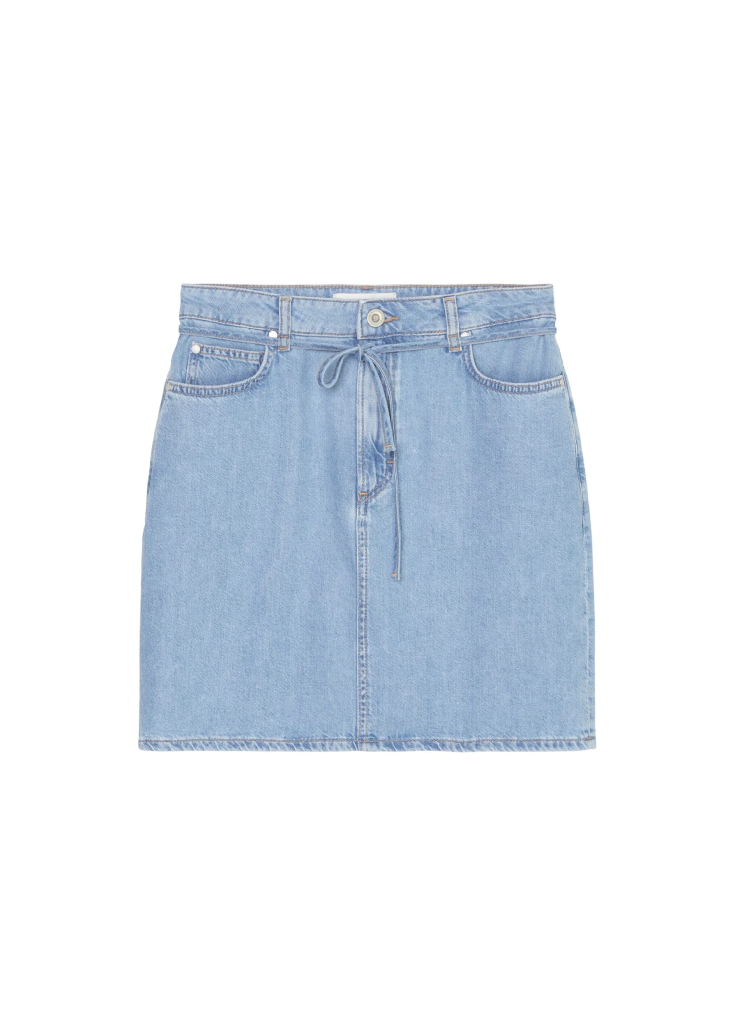 Marc O'Polo Denim Mini Skirt With Waist Belt In An Organic Cotton/lyocell Blend 10 Marc O'Polo Denim Mini Skirt With Waist Belt In An Organic Cotton/lyocell Blend – Bild 8