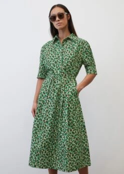 Marc O'Polo Patterned Shirt Dress In Paper Touch Organic Cotton -FashionLust Verkaufs-Shop ca866d2bb958fdd5e02659e411fdf7d5