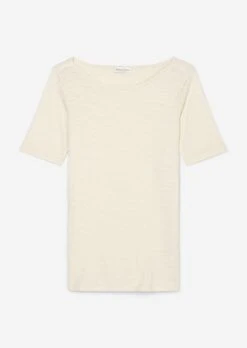 Marc O'Polo Bateau Neck T-shirt In A Slim Fit Made Of Organic Cotton Fabric -FashionLust Verkaufs-Shop cf461443c7a15e2b604108a665cf4a68