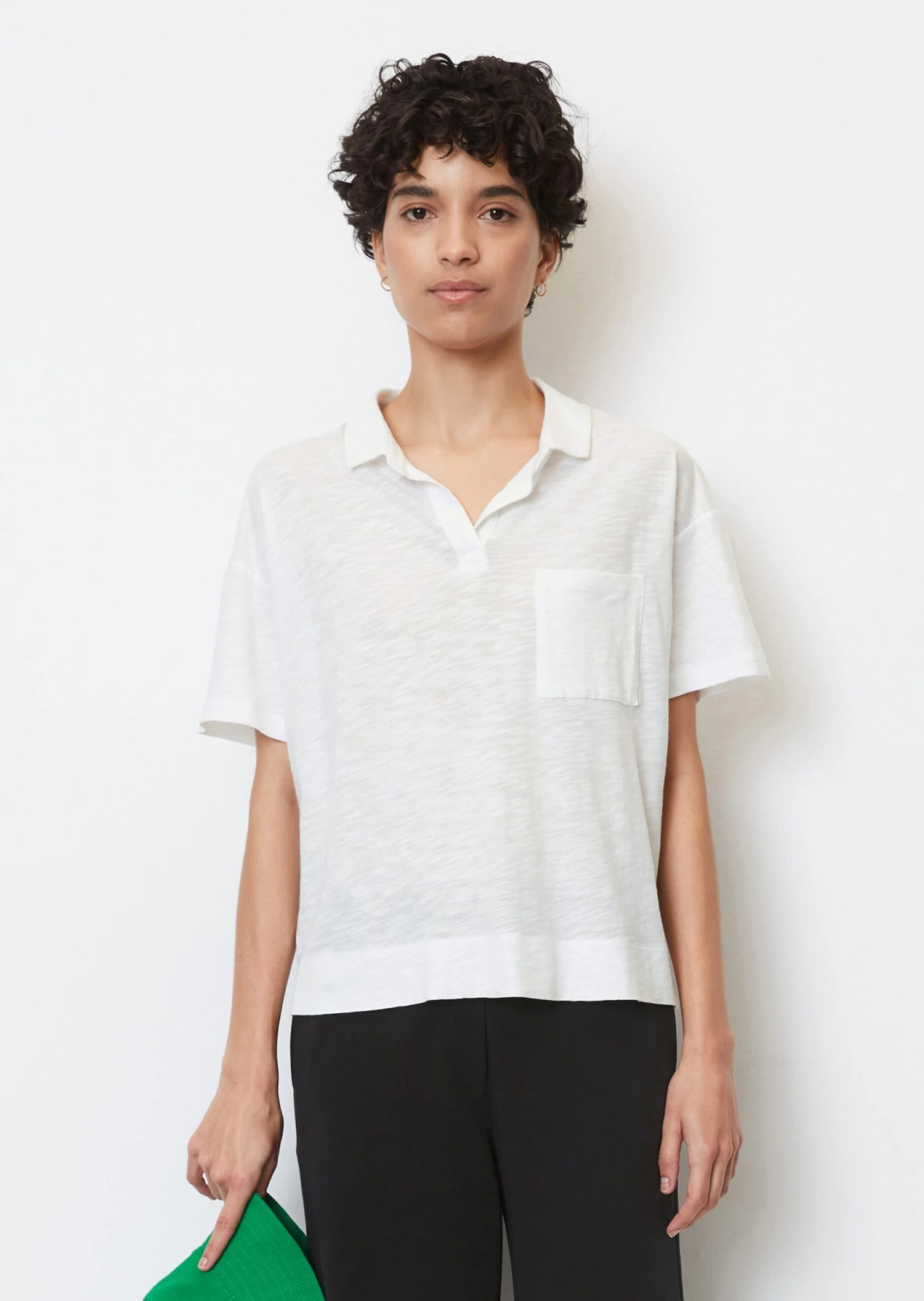 Marc O'Polo Slub Jersey Polo Shirt Made Of A Cotton/viscose Blend 6 Marc O'Polo Slub Jersey Polo Shirt Made Of A Cotton/viscose Blend – Bild 4